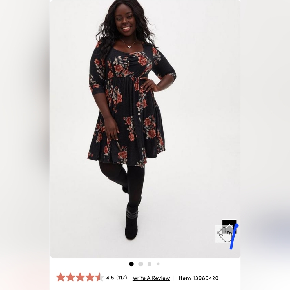 Torrid Super Soft Mini Dress Floral